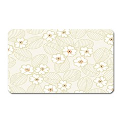 Flower Floral Leaf Magnet (rectangular)