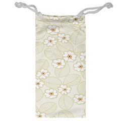 Flower Floral Leaf Jewelry Bag by Mariart