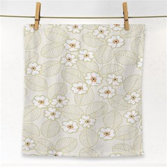 Flower Floral Leaf Face Towel by Mariart