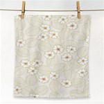 Flower Floral Leaf Face Towel Front