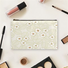 Flower Floral Leaf Cosmetic Bag (medium)  by Mariart