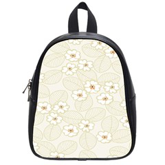 Flower Floral Leaf School Bags (small)  by Mariart