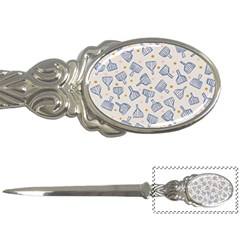 Glass Polka Circle Blue Letter Openers