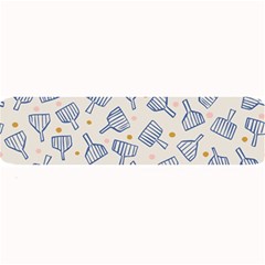 Glass Polka Circle Blue Large Bar Mats