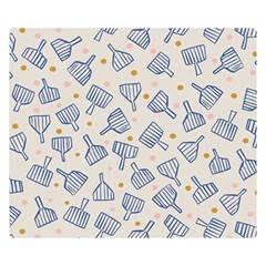 Glass Polka Circle Blue Double Sided Flano Blanket (small) 