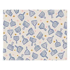 Glass Polka Circle Blue Double Sided Flano Blanket (large)  by Mariart