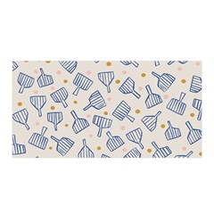 Glass Polka Circle Blue Satin Wrap