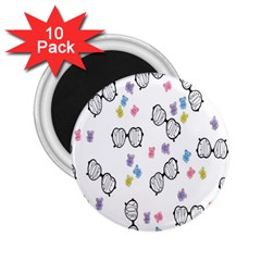 Glasses Bear Cute Doll Animals 2 25  Magnets (10 Pack)  by Mariart