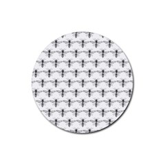 Bee Wasp Sting Rubber Coaster (round) 