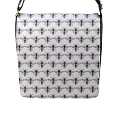 Bee Wasp Sting Flap Messenger Bag (l)  by Mariart