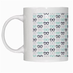 Glasses Black Blue White Mugs by Mariart