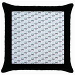 Glasses Black Blue Throw Pillow Case (Black) Front