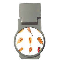 Hot Dog Buns Sate Sauce Bread Money Clips (round)  by Mariart