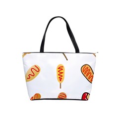 Hot Dog Buns Sate Sauce Bread Shoulder Handbags by Mariart