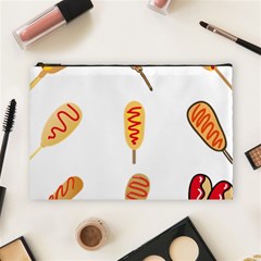 Hot Dog Buns Sate Sauce Bread Cosmetic Bag (large) 