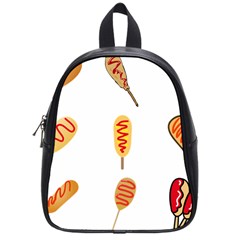 Hot Dog Buns Sate Sauce Bread School Bags (small) 