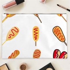 Hot Dog Buns Sate Sauce Bread Cosmetic Bag (xxl)  by Mariart