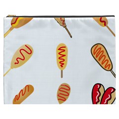 Hot Dog Buns Sate Sauce Bread Cosmetic Bag (xxxl)  by Mariart