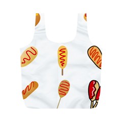 Hot Dog Buns Sate Sauce Bread Full Print Recycle Bags (m) 