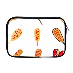 Hot Dog Buns Sate Sauce Bread Apple Macbook Pro 17  Zipper Case by Mariart