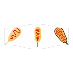 Hot Dog Buns Sate Sauce Bread Stretchable Headband by Mariart