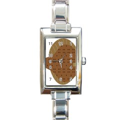 Illustrain Animals Reef Fish Sea Beach Water Seaword Brown Polka Rectangle Italian Charm Watch by Mariart