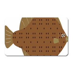 Illustrain Animals Reef Fish Sea Beach Water Seaword Brown Polka Magnet (rectangular) by Mariart