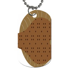 Illustrain Animals Reef Fish Sea Beach Water Seaword Brown Polka Dog Tag (one Side) by Mariart