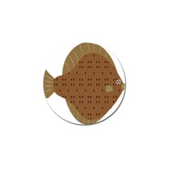 Illustrain Animals Reef Fish Sea Beach Water Seaword Brown Polka Golf Ball Marker (4 Pack) by Mariart