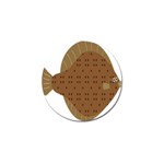 Illustrain Animals Reef Fish Sea Beach Water Seaword Brown Polka Golf Ball Marker (10 pack) Front