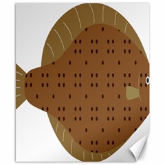 Illustrain Animals Reef Fish Sea Beach Water Seaword Brown Polka Canvas 8  X 10  by Mariart