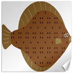 Illustrain Animals Reef Fish Sea Beach Water Seaword Brown Polka Canvas 12  X 12   by Mariart