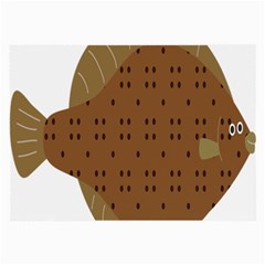 Illustrain Animals Reef Fish Sea Beach Water Seaword Brown Polka Large Glasses Cloth by Mariart