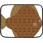 Illustrain Animals Reef Fish Sea Beach Water Seaword Brown Polka Fleece Blanket (Mini) 35 x27  Blanket