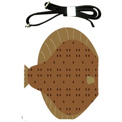 Illustrain Animals Reef Fish Sea Beach Water Seaword Brown Polka Shoulder Sling Bags by Mariart