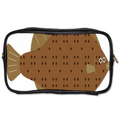 Illustrain Animals Reef Fish Sea Beach Water Seaword Brown Polka Toiletries Bags 2-side by Mariart