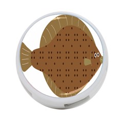 Illustrain Animals Reef Fish Sea Beach Water Seaword Brown Polka 4-port Usb Hub (one Side) by Mariart