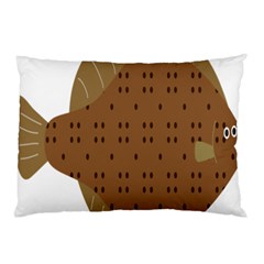 Illustrain Animals Reef Fish Sea Beach Water Seaword Brown Polka Pillow Case (two Sides)