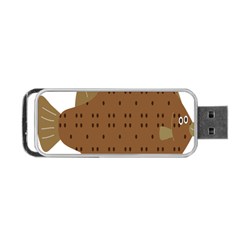 Illustrain Animals Reef Fish Sea Beach Water Seaword Brown Polka Portable Usb Flash (one Side) by Mariart