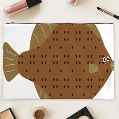 Illustrain Animals Reef Fish Sea Beach Water Seaword Brown Polka Cosmetic Bag (xxl)  by Mariart