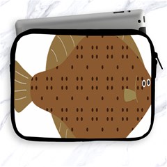 Illustrain Animals Reef Fish Sea Beach Water Seaword Brown Polka Apple Ipad 2/3/4 Zipper Cases by Mariart