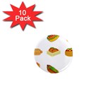 Hot Dog Buns Sauce Bread 1  Mini Magnet (10 pack)  Front