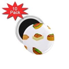 Hot Dog Buns Sauce Bread 1 75  Magnets (10 Pack)  by Mariart