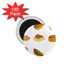 Hot Dog Buns Sauce Bread 1 75  Magnets (100 Pack)  by Mariart