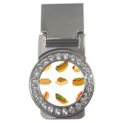 Hot Dog Buns Sauce Bread Money Clips (cz)  by Mariart