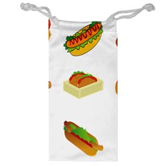 Hot Dog Buns Sauce Bread Jewelry Bag by Mariart