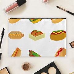 Hot Dog Buns Sauce Bread Cosmetic Bag (large)  by Mariart