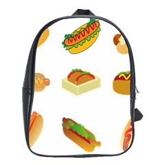 Hot Dog Buns Sauce Bread School Bags(large) 