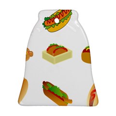 Hot Dog Buns Sauce Bread Bell Ornament (two Sides) by Mariart