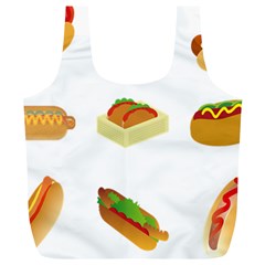 Hot Dog Buns Sauce Bread Full Print Recycle Bags (l)  by Mariart